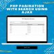 PHP pagination with search using AJAX