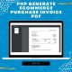 Invoice generator PHP eCommerce Purchase to PDF file